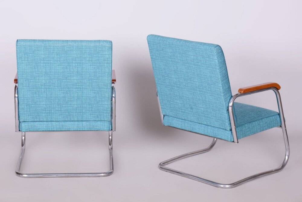 Set of Bauhaus Armchairs by Karel E. Ort for Hynek Gottwald, 1930s