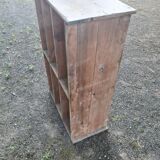 Trades furniture with raw wood lockers