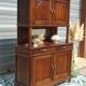 Buffet de cuisine, vaisselier ancien en noyer