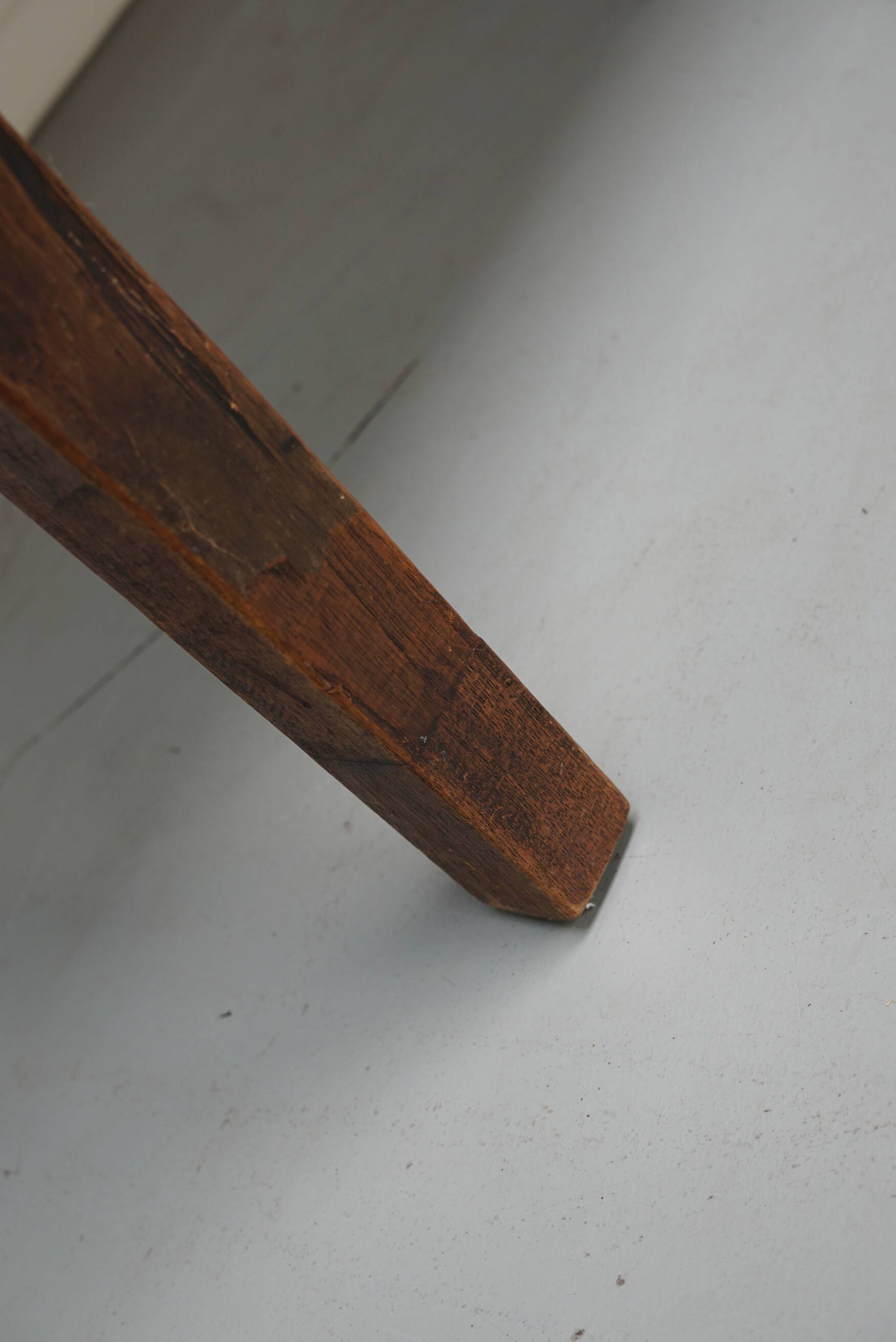 Antique Oak Early 20th Century Dutch Rustic Farmhouse Dining Table