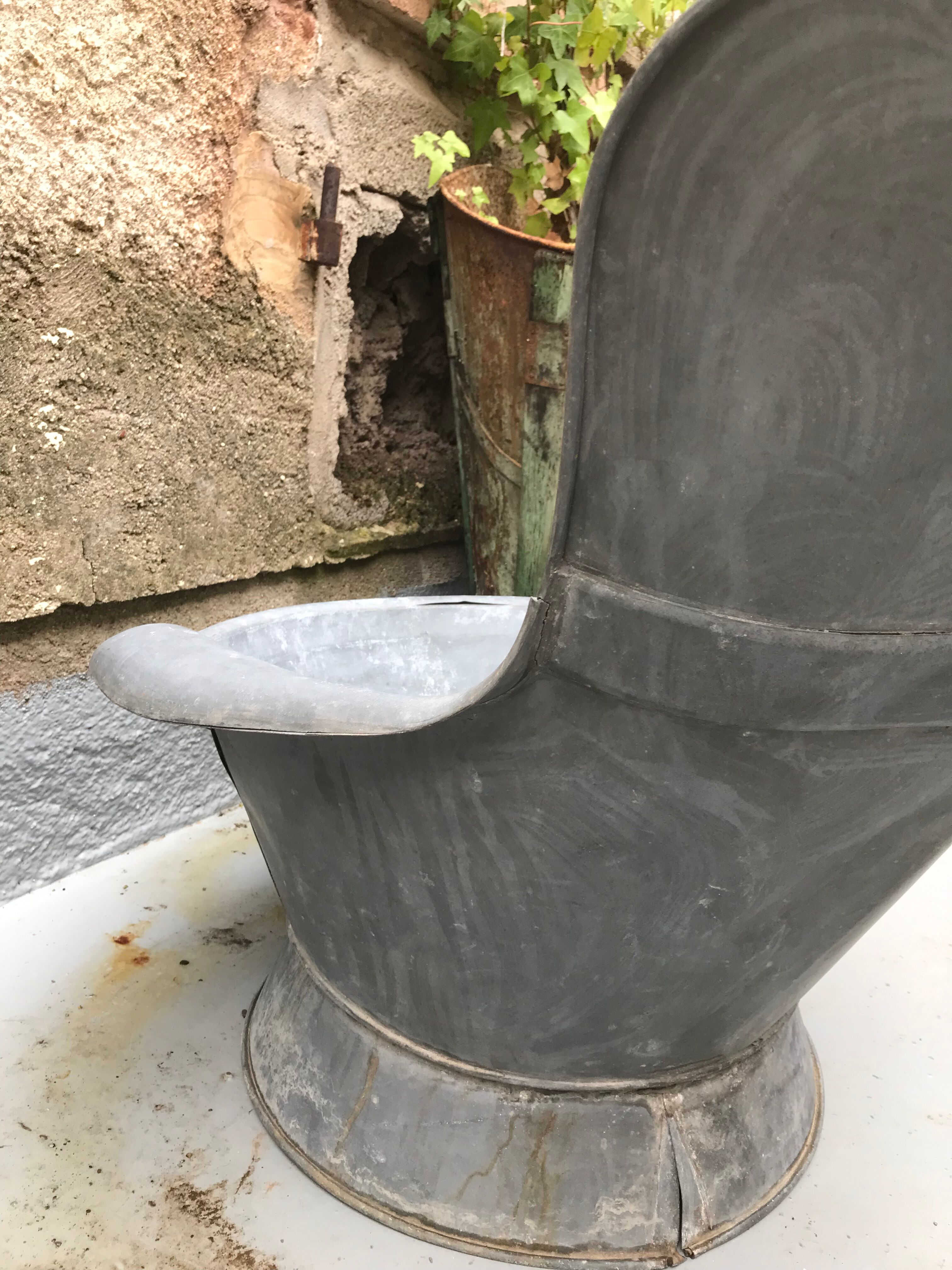 Zinc backrest bathtub XIX