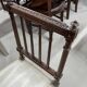 Flat desk and Louis XVI style chair in mahogany veneer (nineteenth century)