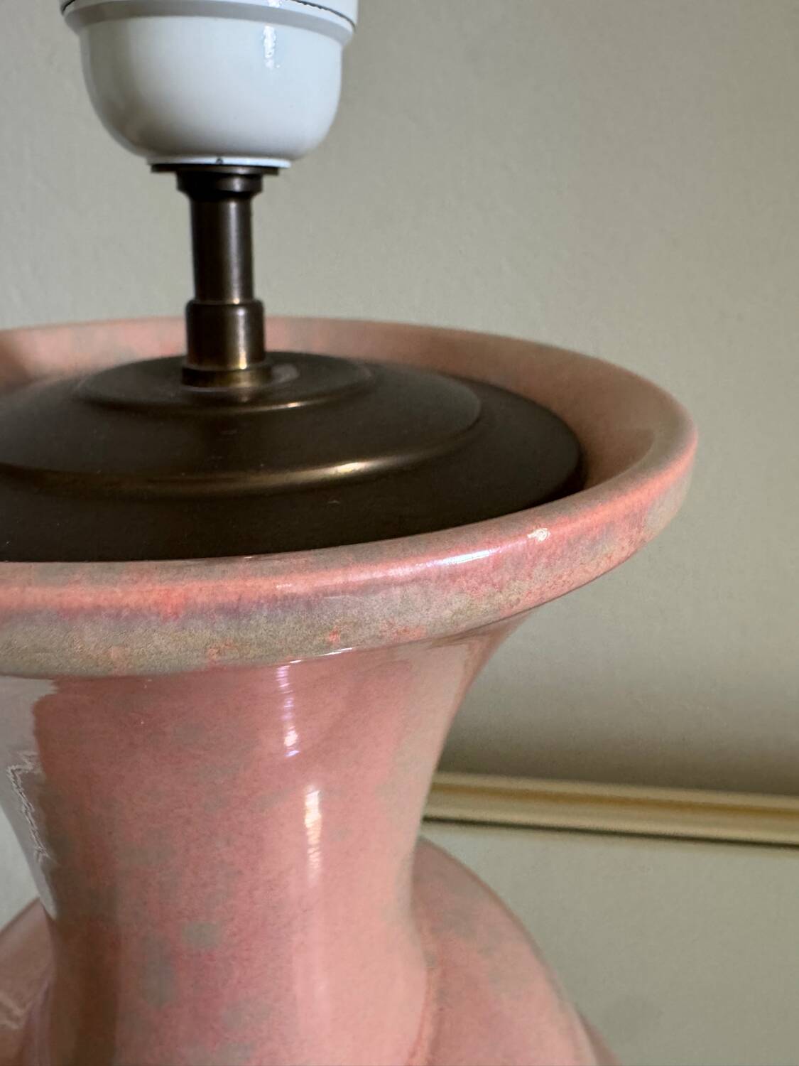 Charolles earthenware lamp from the 80s