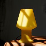 Lampe de table jaune de Vetri Murano, années 1970
