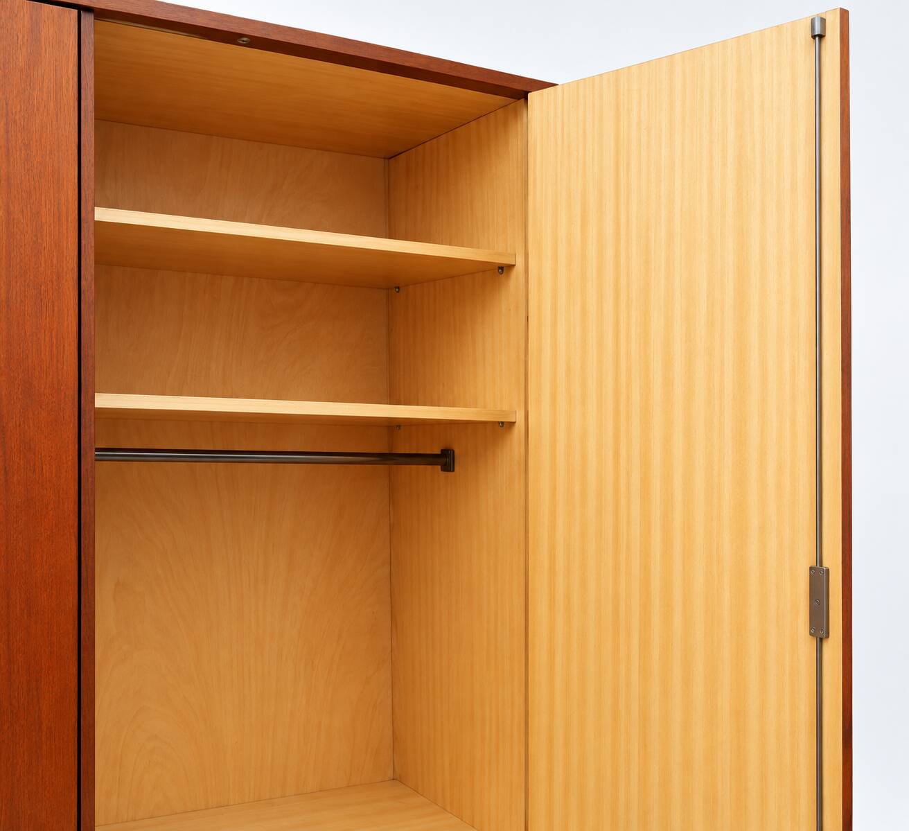 Vintage mid-century four-door wardrobe from the 1960s