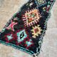 Vintage Berber Boucherouite hallway runner: Moroccan rug