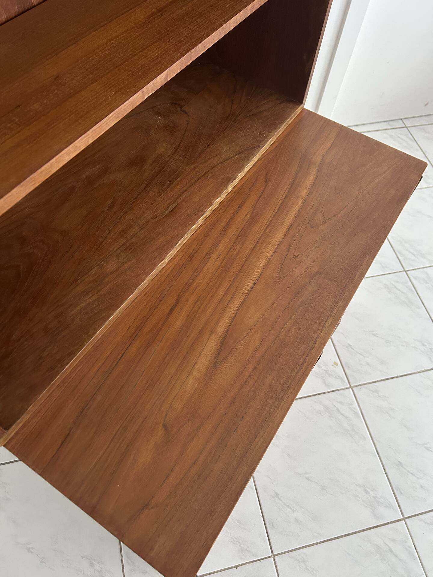 Vintage mid century modern bookcase Scandinavian style