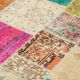Hand-knotted anatolian contemporary 208 cm x 296 cm multicolor patchwork carpet