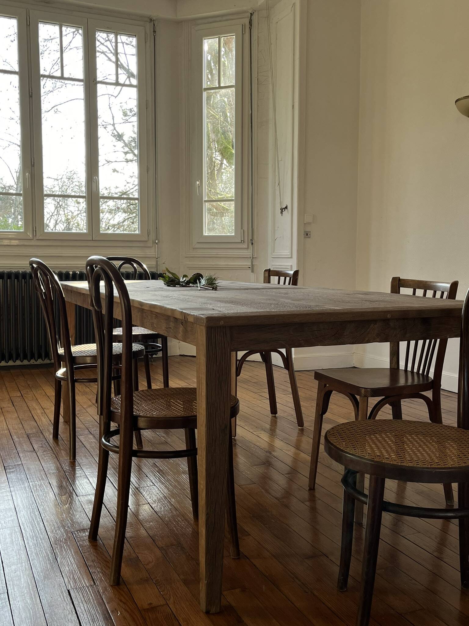 Farm table in solid oak Provence - 250 cm in length
