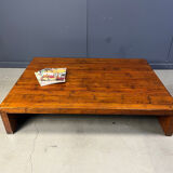 Large coffee table in bamboo attributed to Axel Vervoordt, 1980s