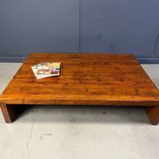 Large coffee table in bamboo attributed to Axel Vervoordt, 1980s