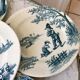 Set of 5 flat plates Iron Earth model "Garde-Champêtre" late nineteenth