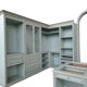 Cabine Armadio Ouverte Classique en Teinte Céleste/Gris Perle avec Îlot C