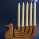 Wooden candlestick - Paloma candelabrum