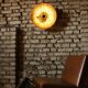 Large Vintage Aluminum Wall Lamp, 70s
