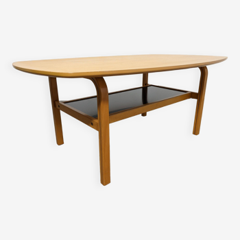 Bow wood coffee table from the 60s/70s