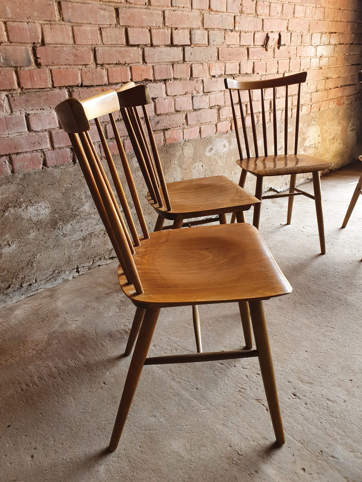 4 bistro chairs 1960