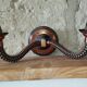 Duo d’Appliques Vintage Articulées – Cuivre & Métal | Style Art déco / Indu