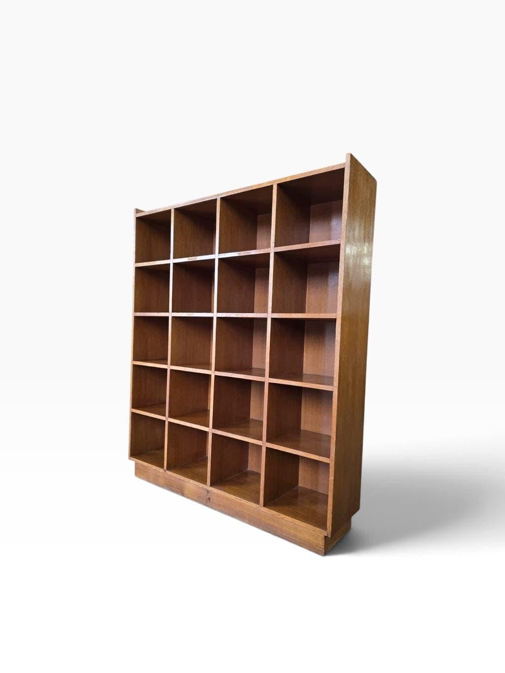 Vintage open wooden shelf / shelf / rack