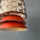 Vintage orange suspension lamp in the Massive Belgium style, Space Age.