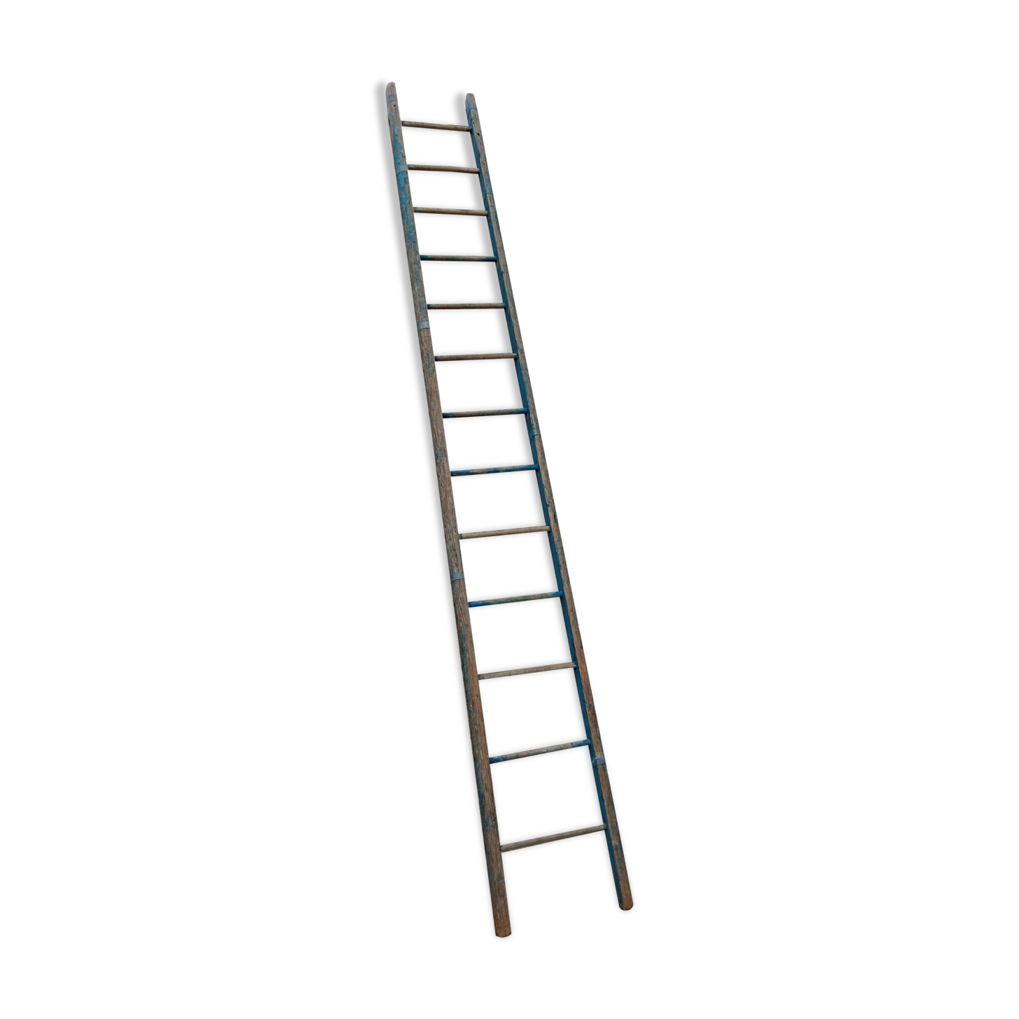 Farm ladder 3.5 m blue patina