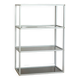 Aluminum and glass shelf