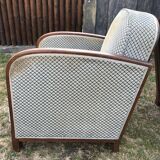 Duo de fauteuils club vintage