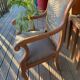 Antique Regency style armchair with complete restoration of the seat