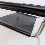 Set de 4 chaises en cuir en porte-à-faux, Matteo Grassi MG5