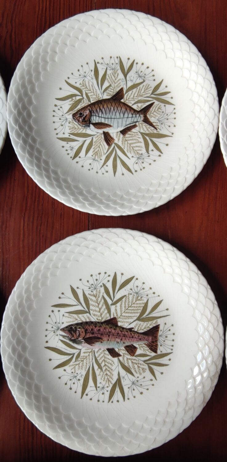 Service à poisson vintage Gien