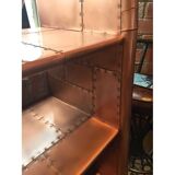 Copper bookcase vintage style home decor furniture