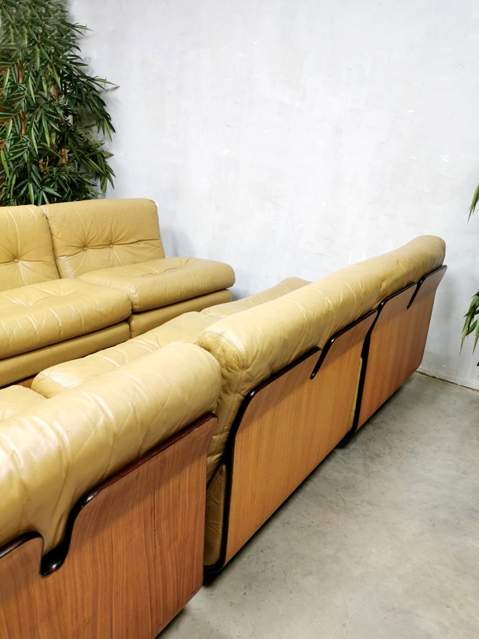 Vintage Italian design modular sofa