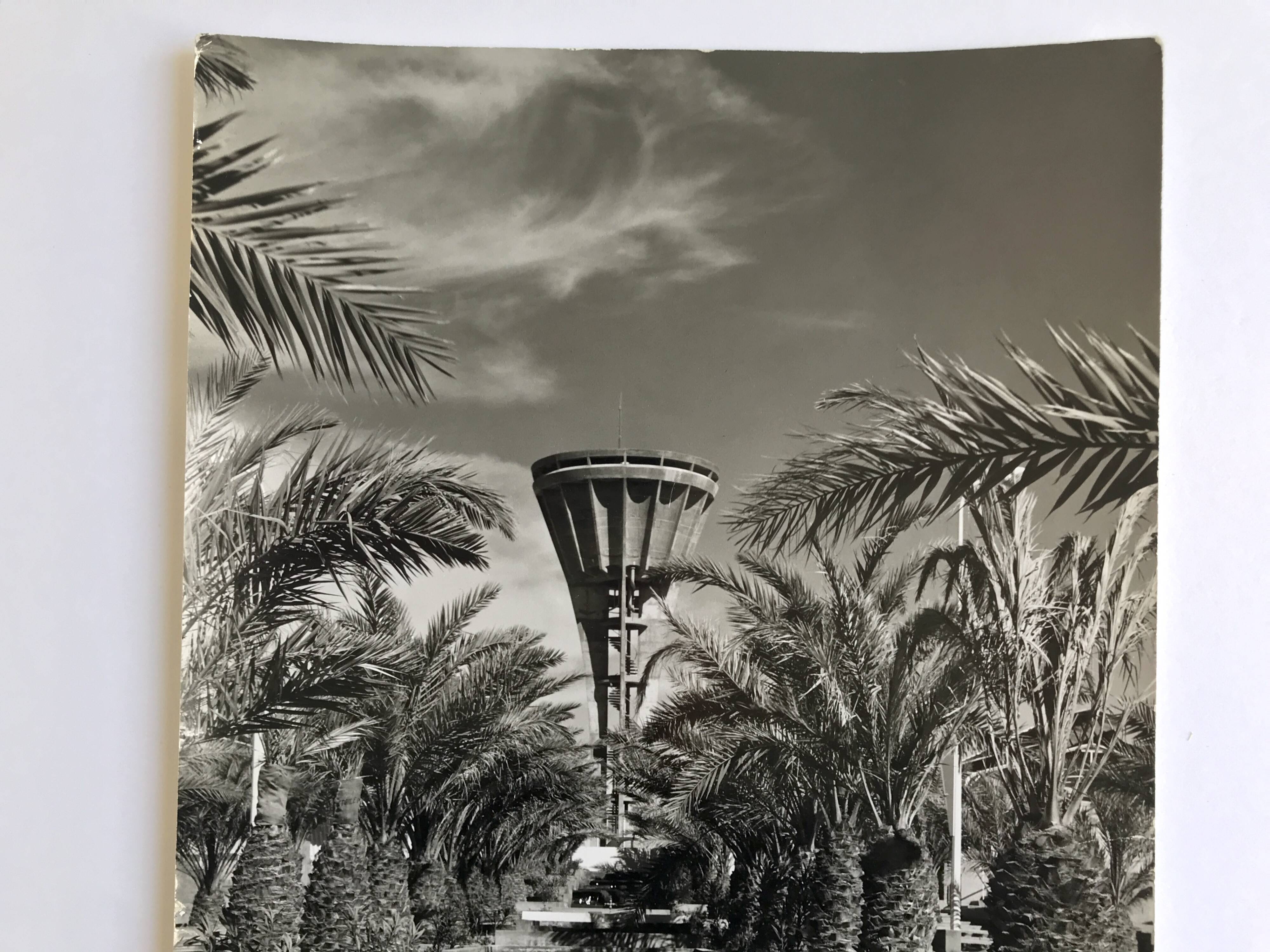 F. Schneider, brutalist landscape (Algeria), 1960s. Black and white silver print.