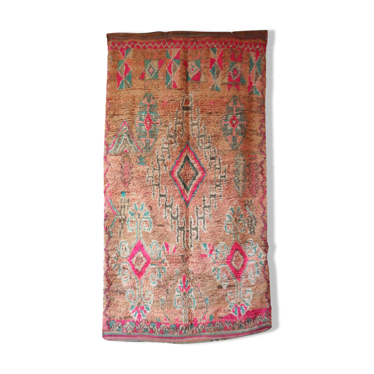 Moroccan pink carpet - 167 x 314 cm