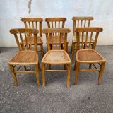 Set of 6 raw bistro chairs