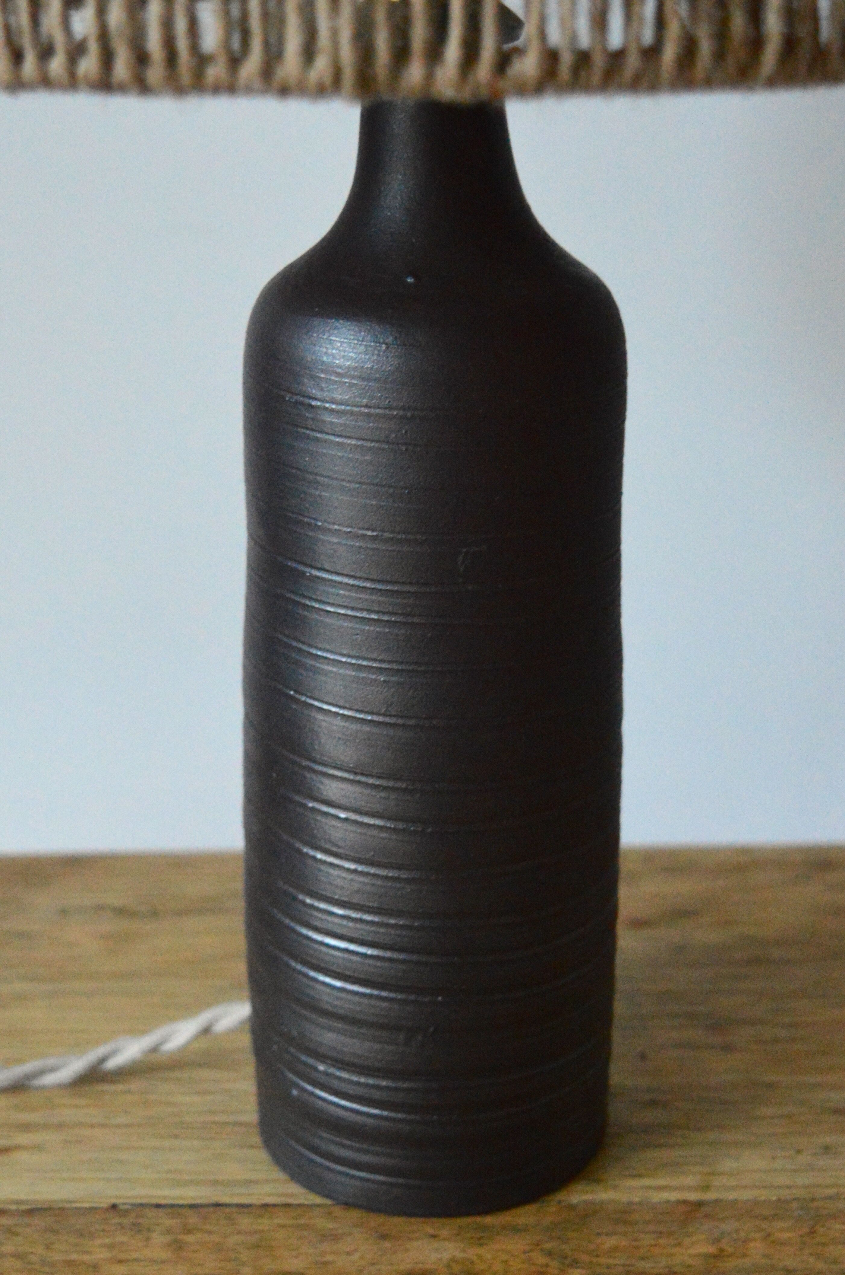 Rope and sandstone lamp