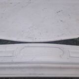Fireplace XIX ° marble louis XV style with narrowed and floor slabs