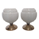 Pair of Art Deco style bedside or mood lamps