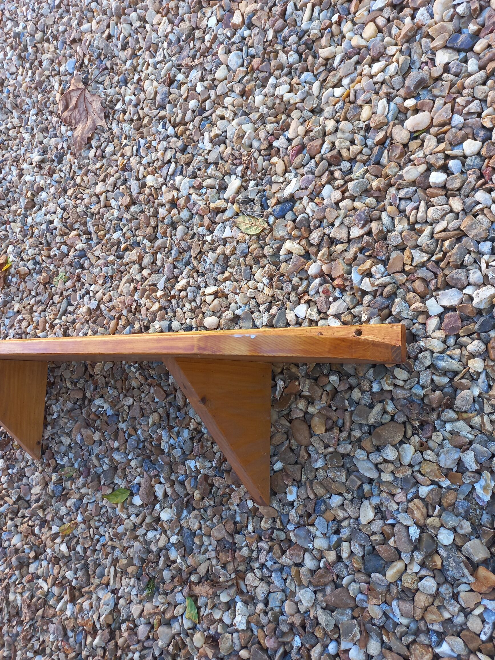 Wall shelf wood varnished pine