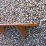 Wall shelf wood varnished pine