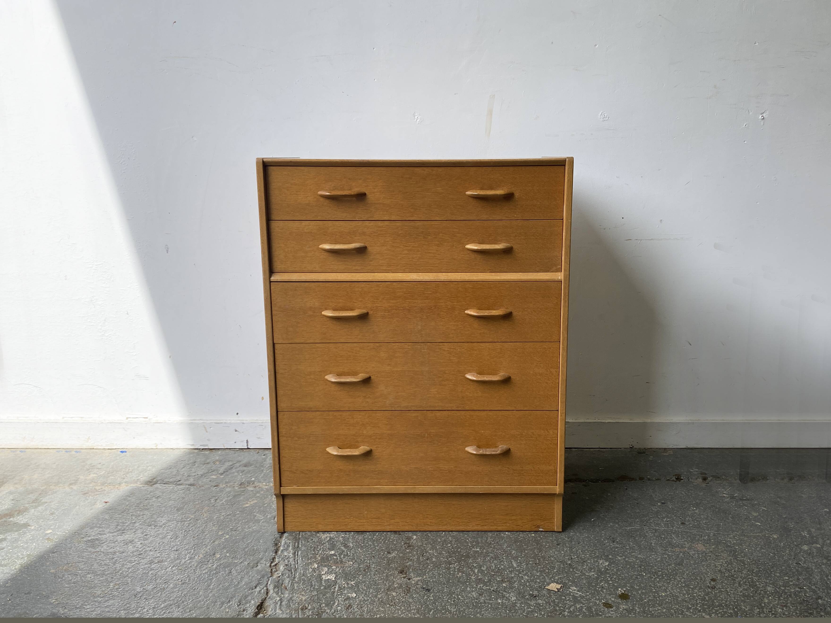 Mid-Century 1950’s oak chest of drawers by G Plan / E gomme