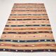 Tapis beige et bleu antique 5x8, 145x230 cm