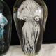 Set of two paperweights vintage jellyfish sulphide