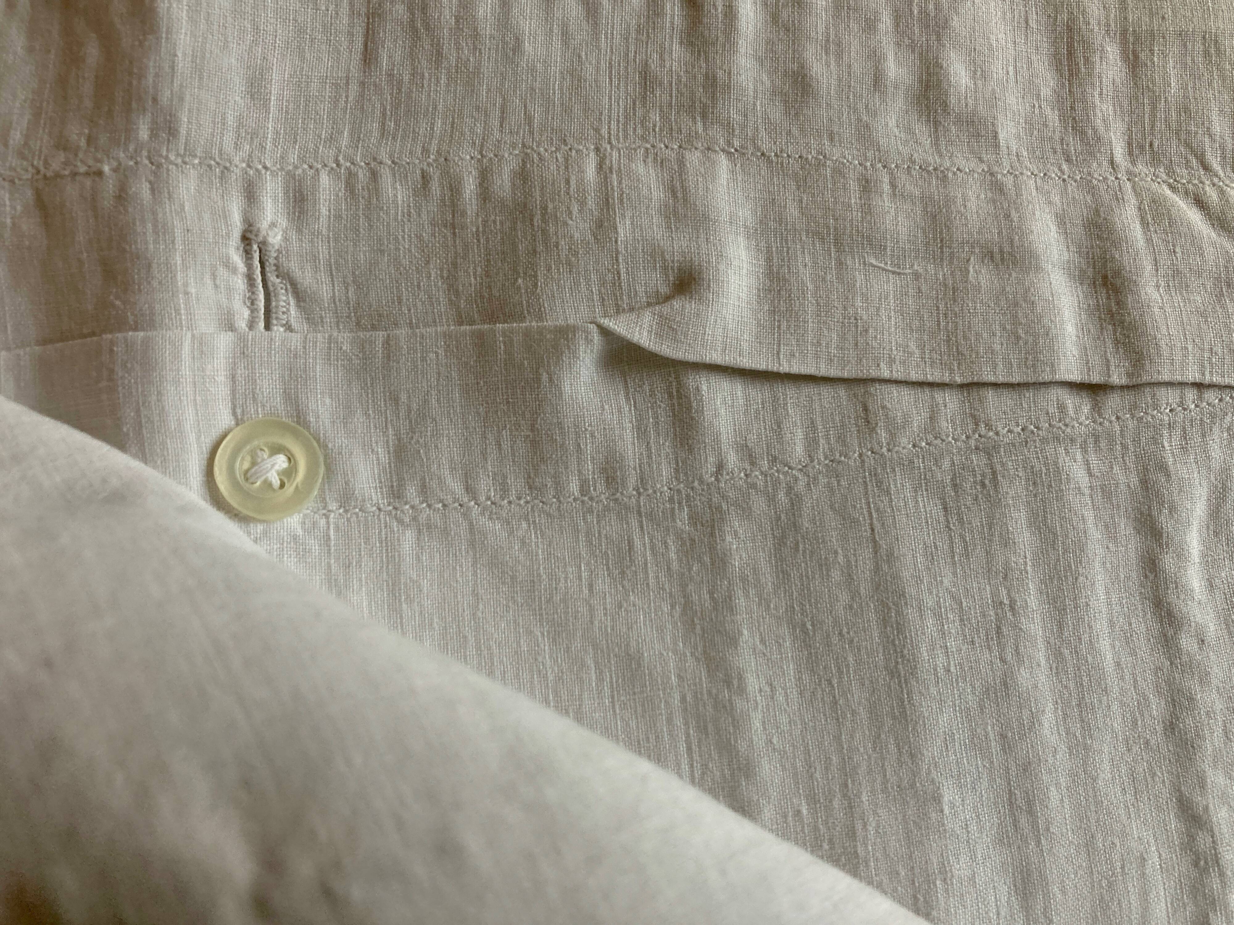 Pair of 19th century trousseau pillowcases in Louis Philippe linen thread