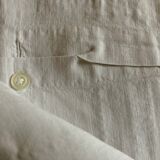 Pair of 19th century trousseau pillowcases in Louis Philippe linen thread