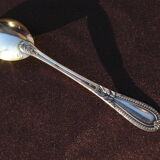 Egg spoon in solid silver and vermeil