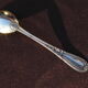 Egg spoon in solid silver and vermeil