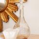 Carafe transparente en verre du milieu du siècle avec bouchon, Europe, années 1960