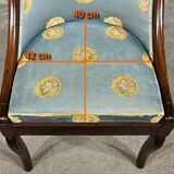Paire de chaises gondoles en acajou, époque restauration – 1ère partie xixe