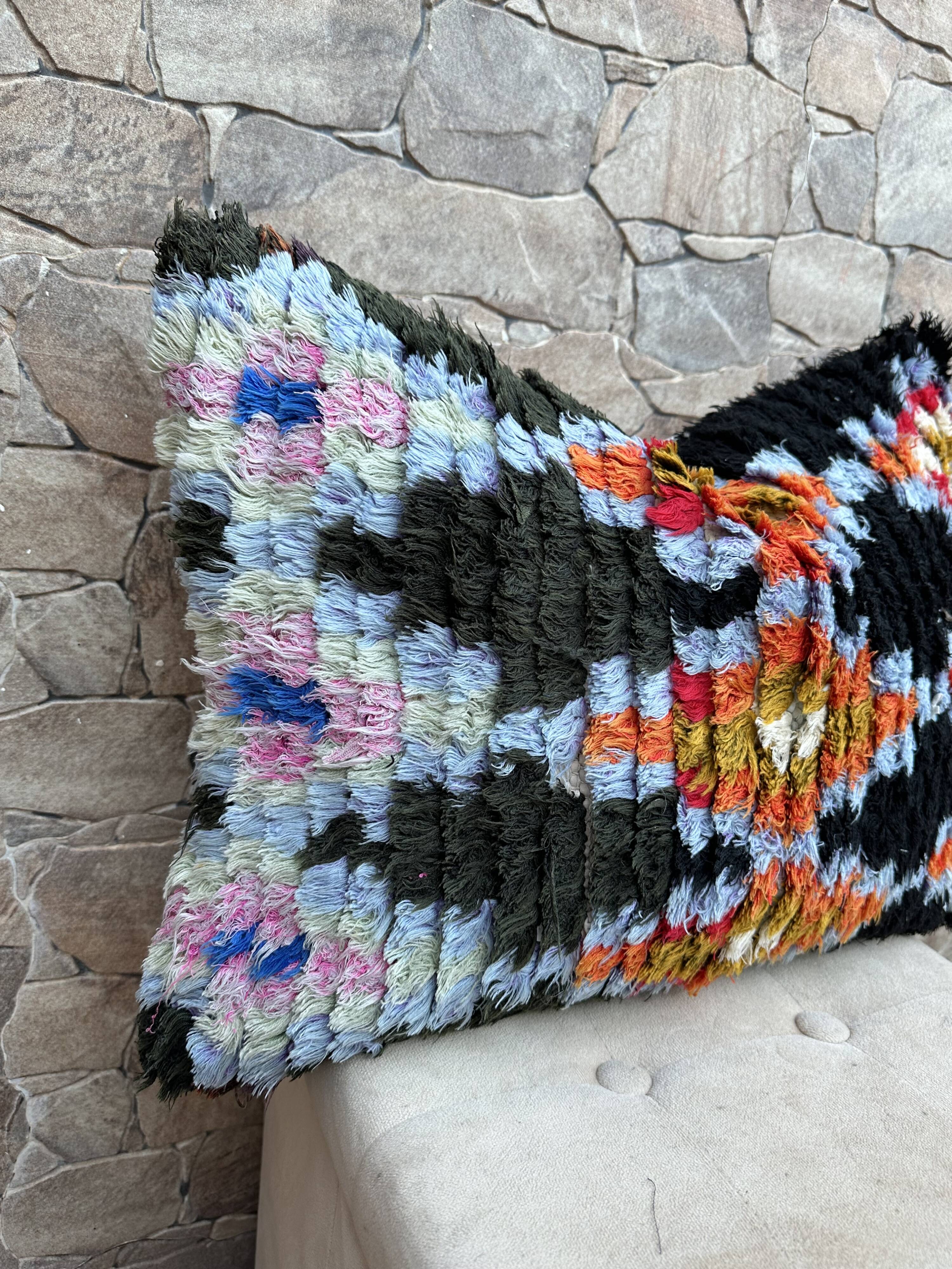 Beautiful vintage Berber Kilim cushion from Morocco